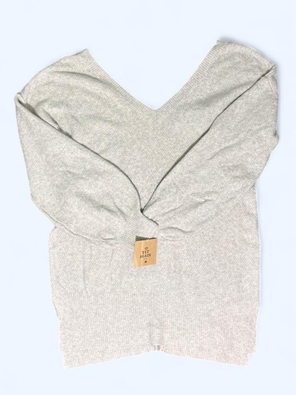 NWT Yet Again Oversized Knit Sweater with Balloon Sleeves Women’s Large Fall